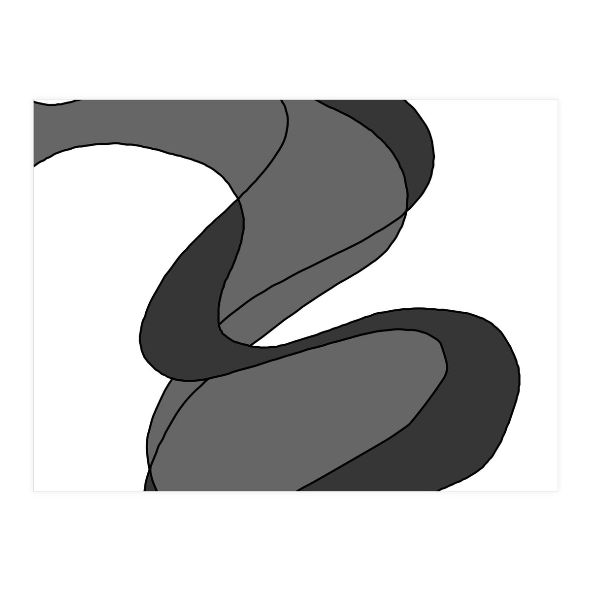 Grey Waves 8 (Print Only)