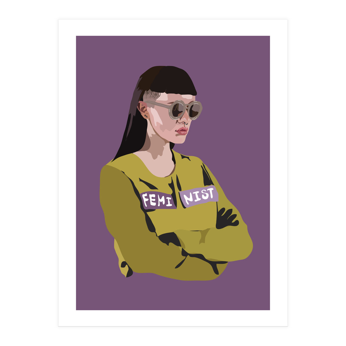 Feminist (purple) (Print Only)
