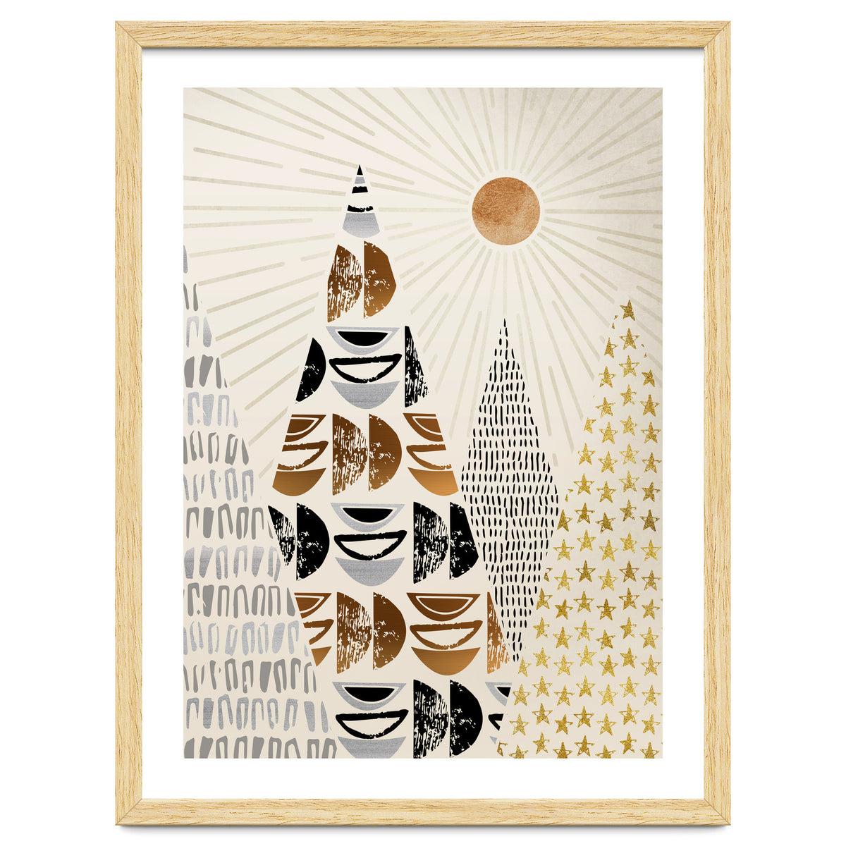 Whimsical Mountain Landscape