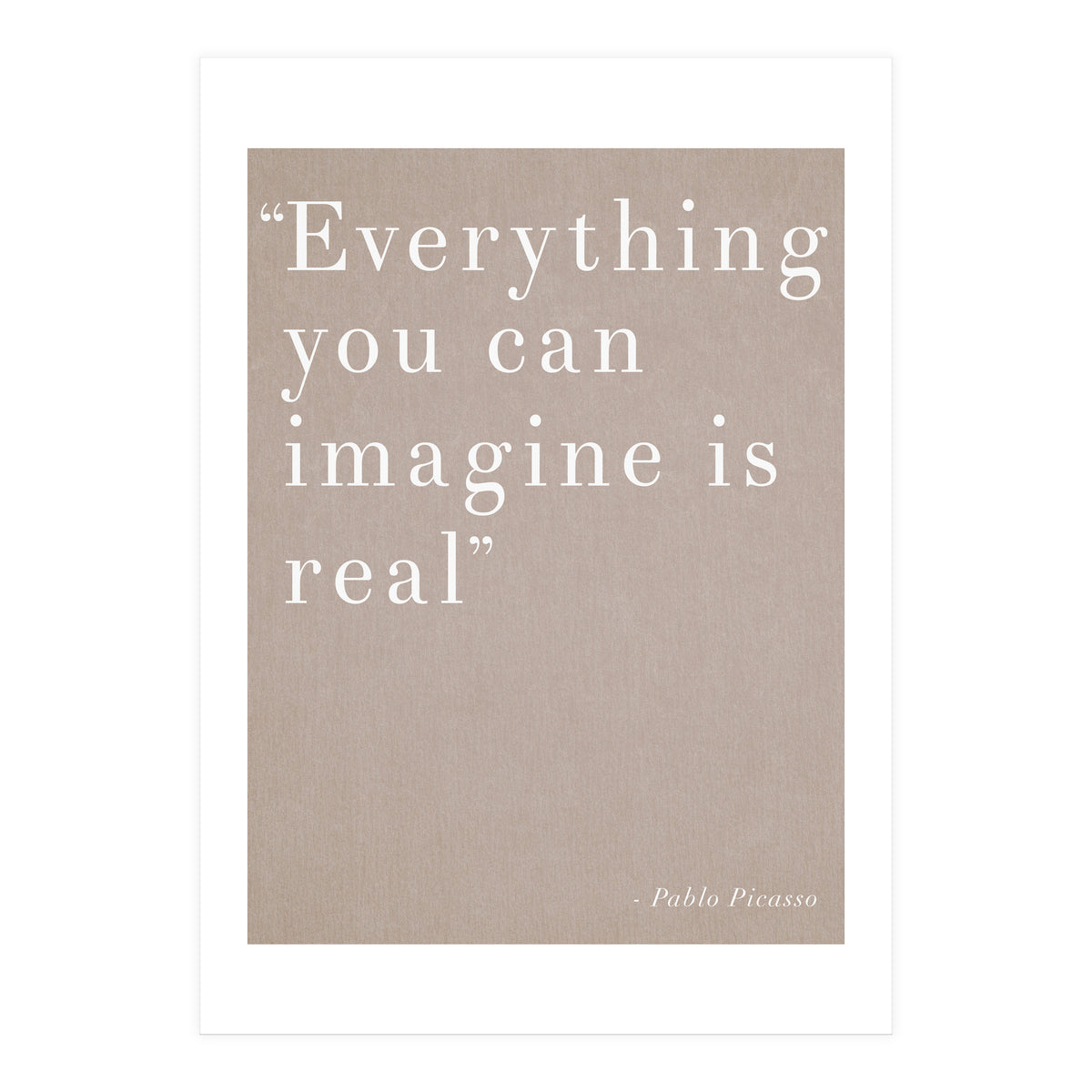 Everything You Can Imagine By Picasso (Print Only)