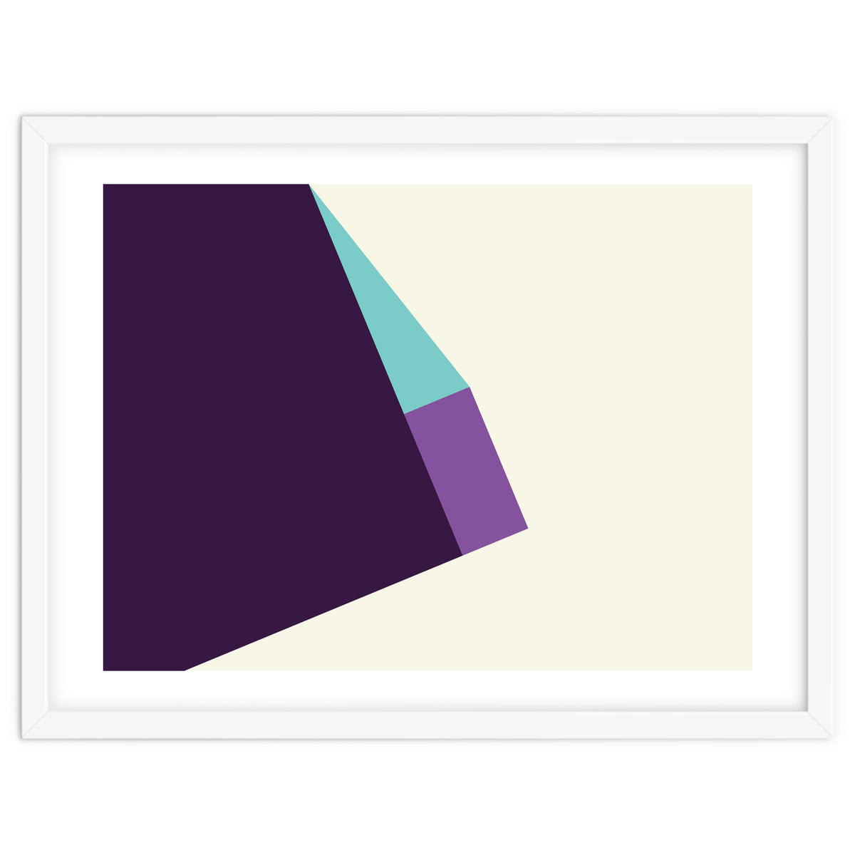 Geometric Shapes No. 42 -  lilac, blue & purple