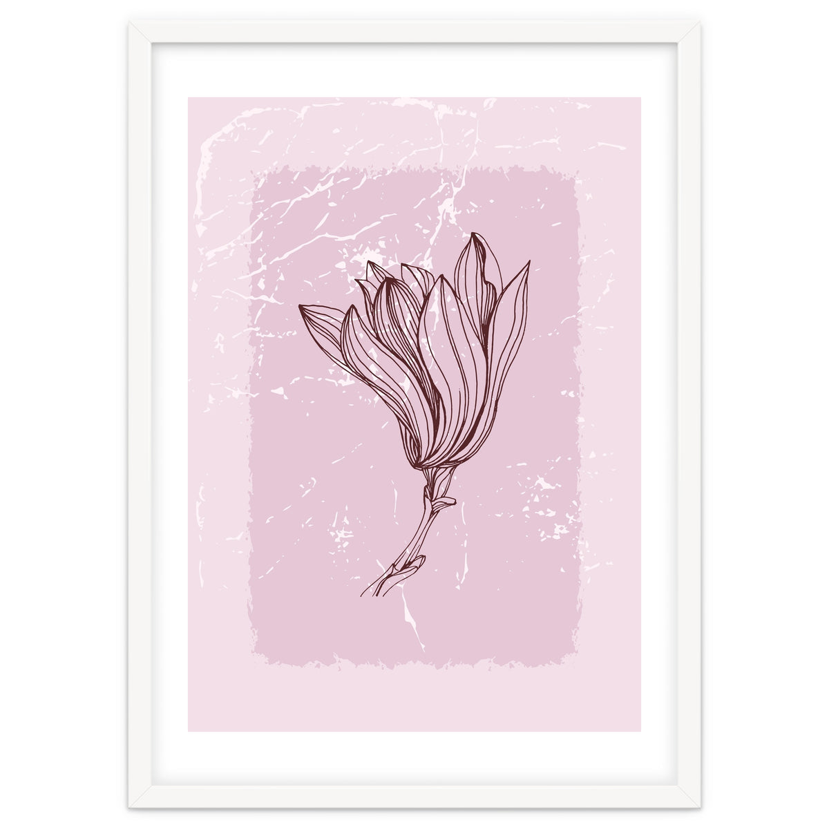 Magnolia Minimal Contemporary Botanical Floral