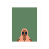 Lady with pink hair (Print Only) thumbnail