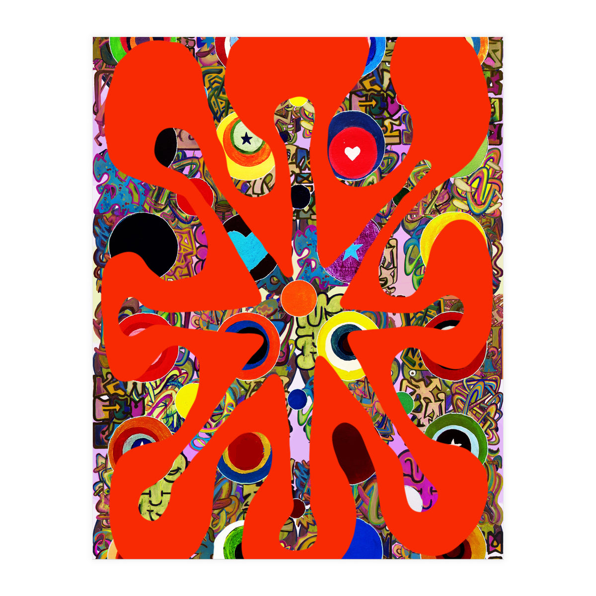 Fuego Y Graffiti 90 (Print Only)