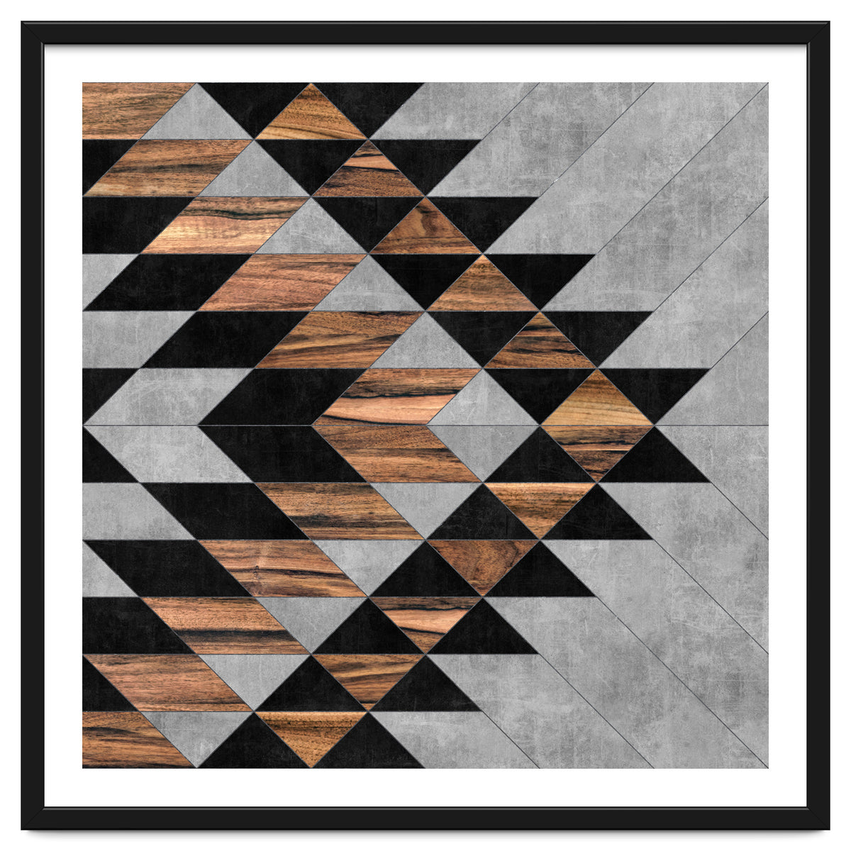 Urban Tribal Pattern No.10 - Concrete and Wood