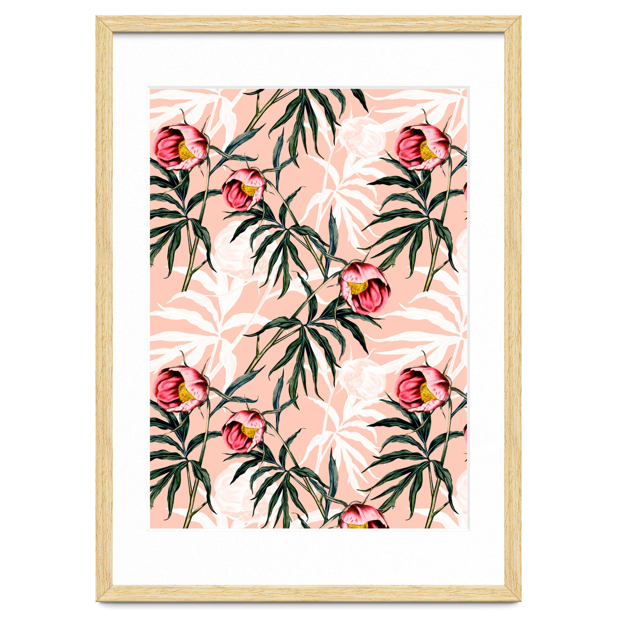 Flowery blooming pink