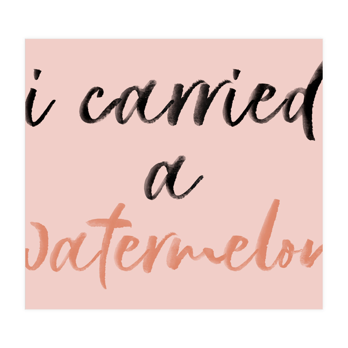 Carried  (Print Only)