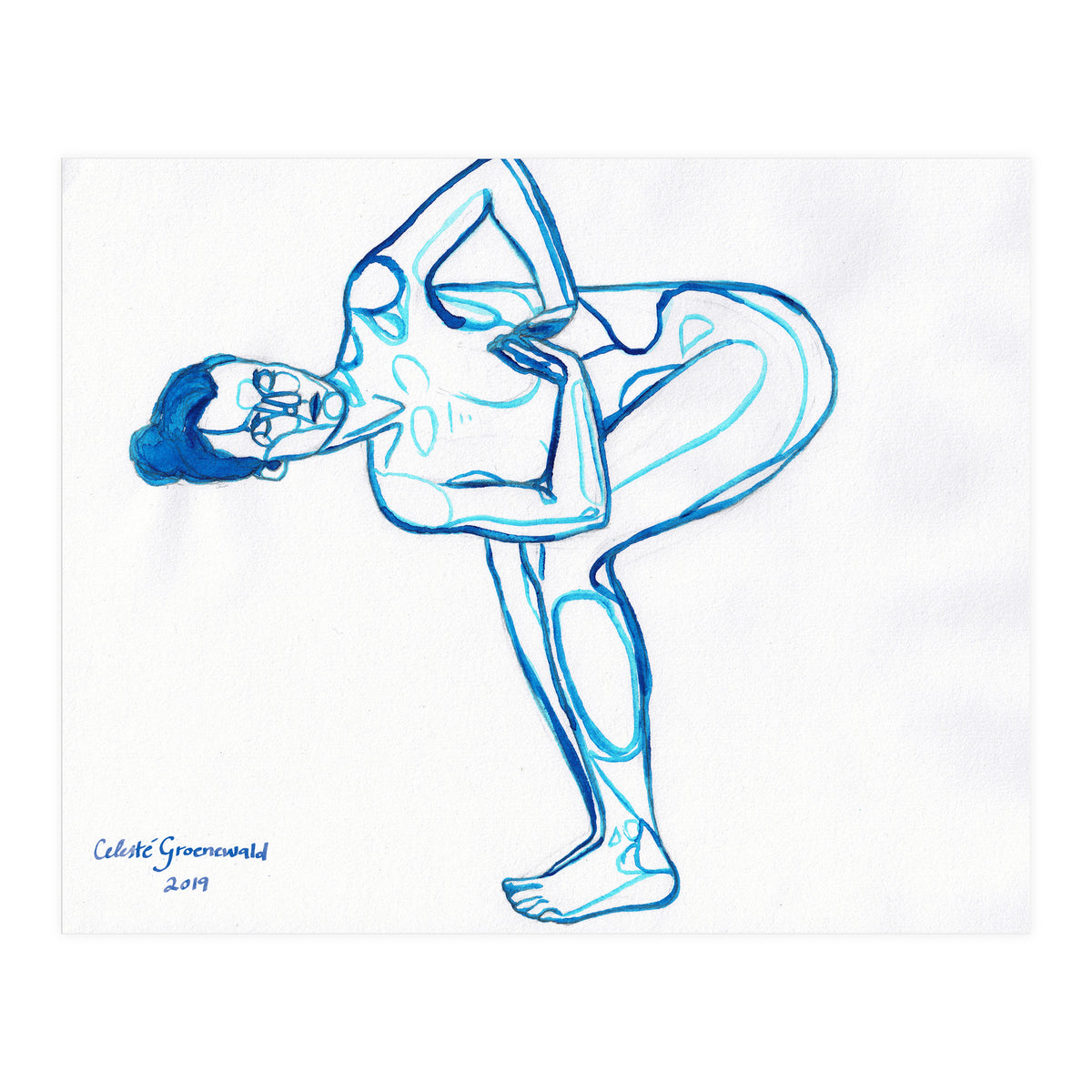 Parivritta Utkatasana (Print Only)