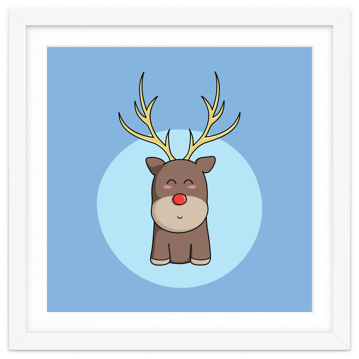 Kawaii Cute Christmas Reindeer