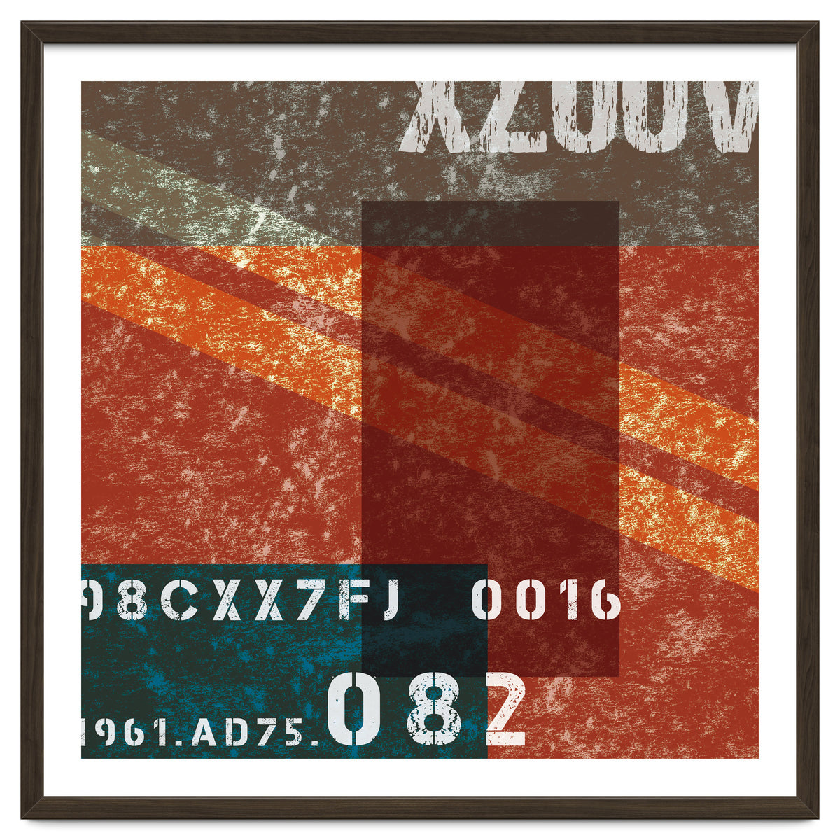 Abstract Industrial Red