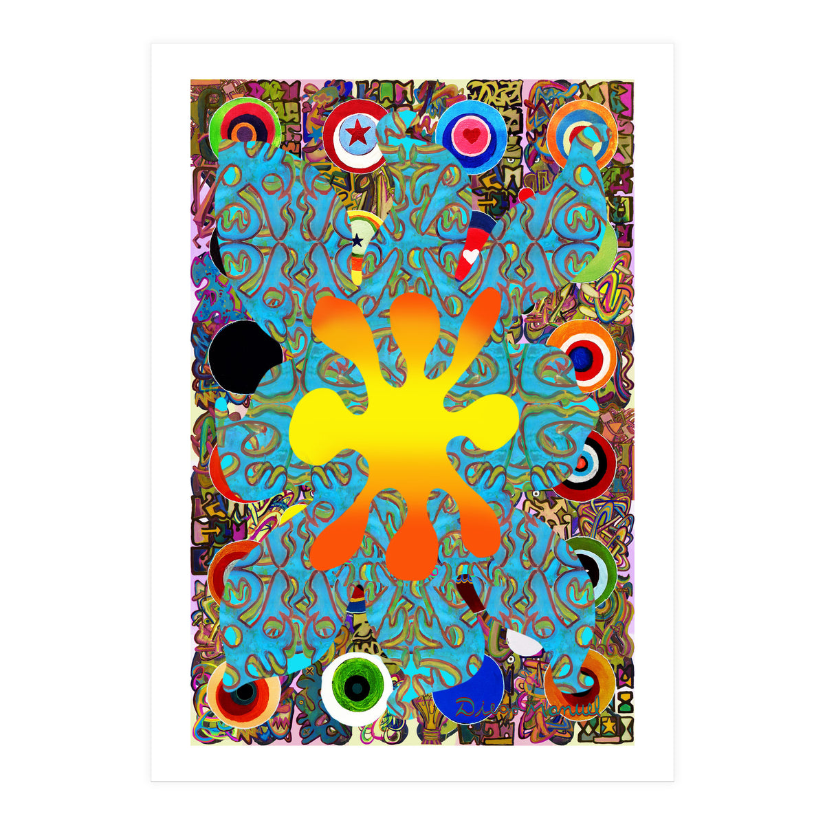 Fuego Y Graffiti 75 (Print Only)