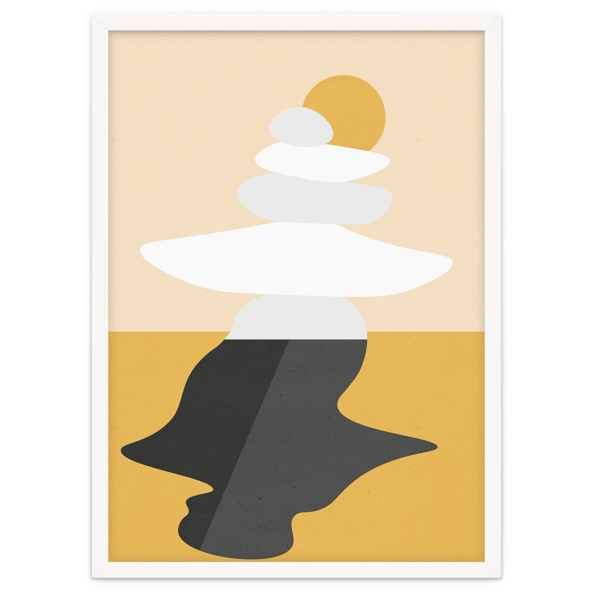 Abstract Cairn - Golden Desert