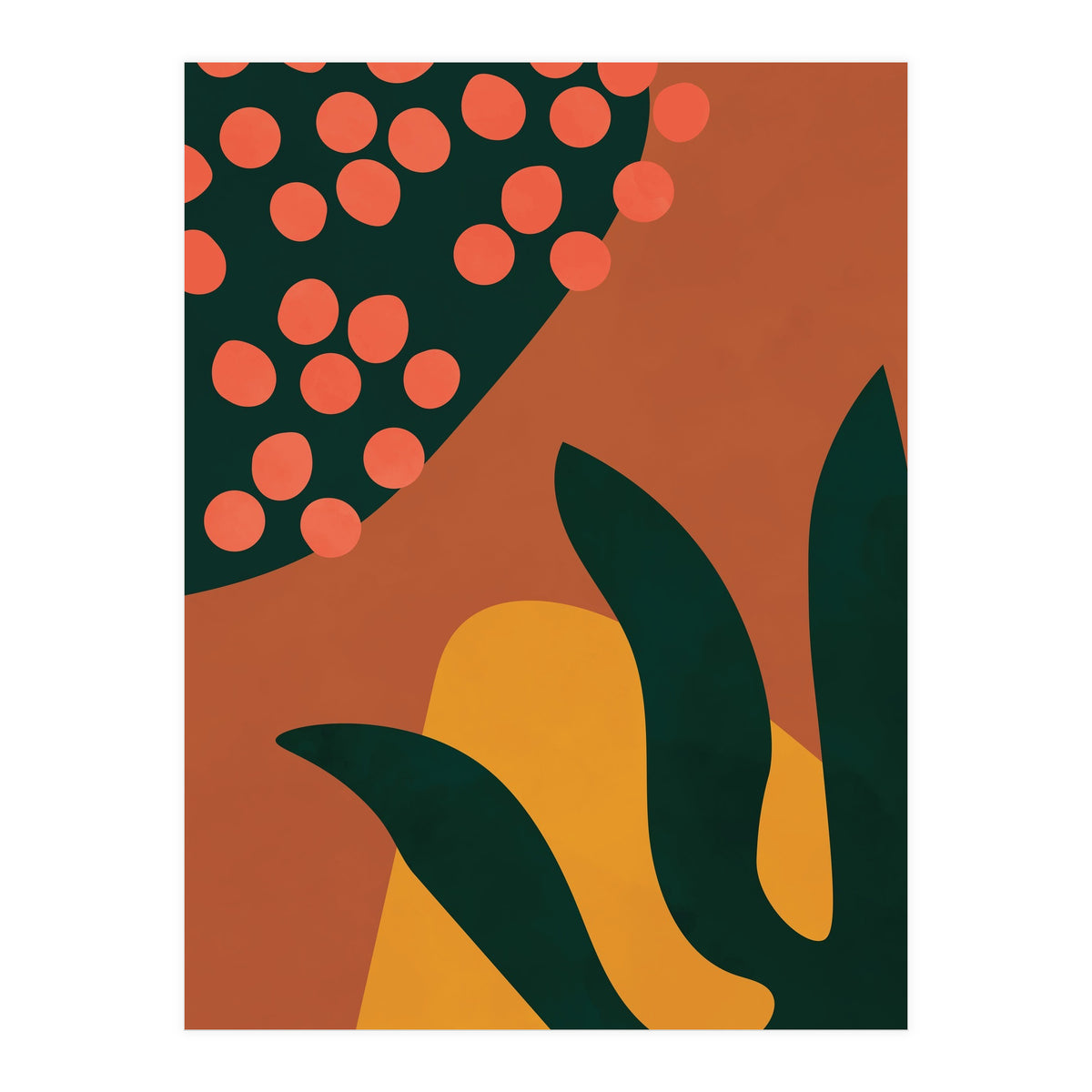 Abstract Boho Botanical Minimalist Modern (Print Only)