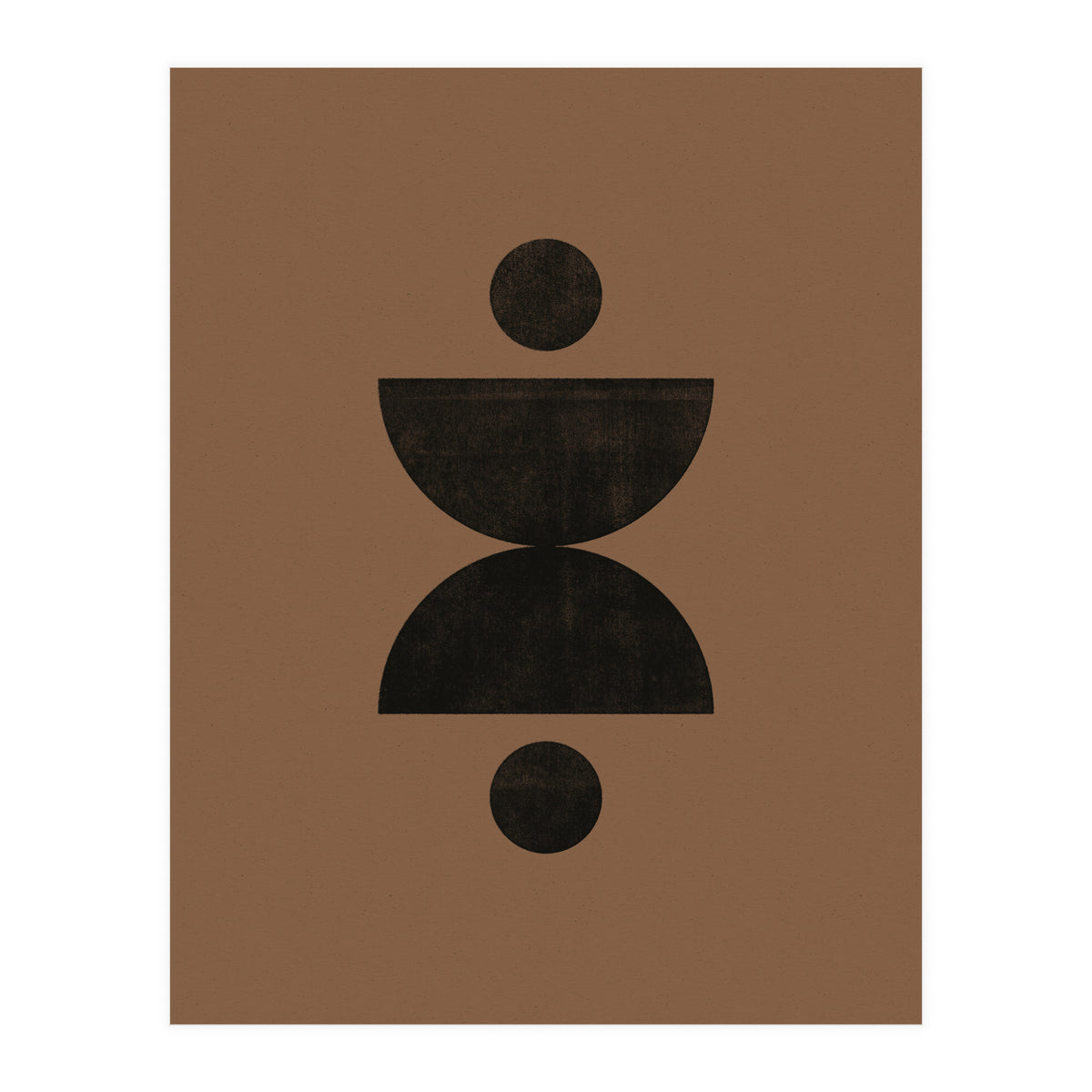 Mid-Century Modern No.27 - Woodblock Print (Print Only)