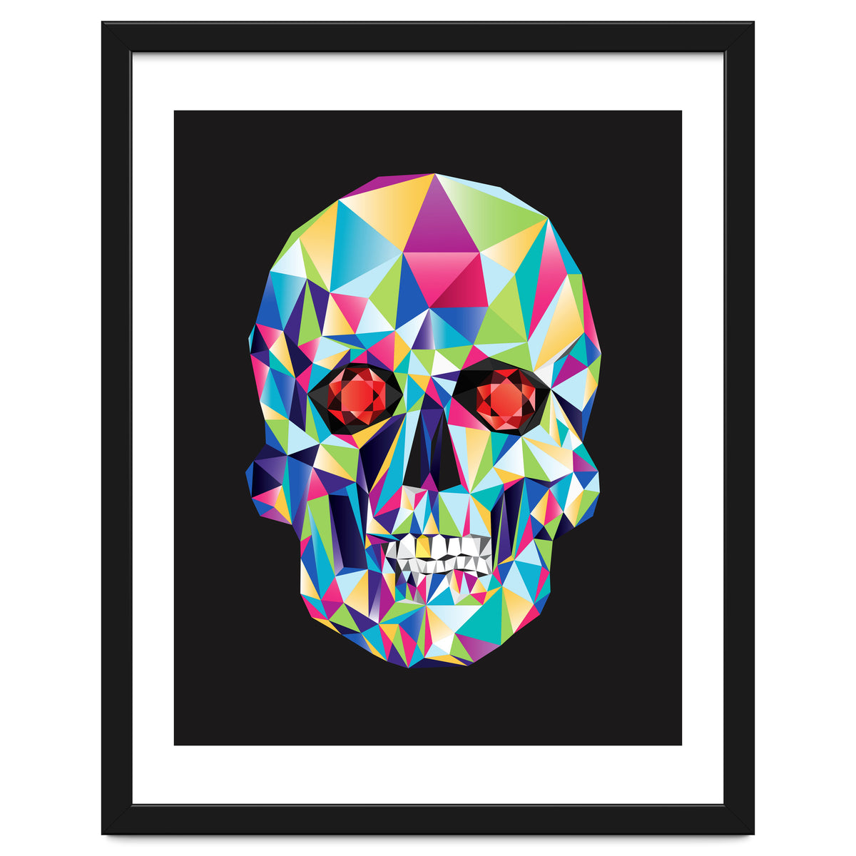 Geometric Candy Skull