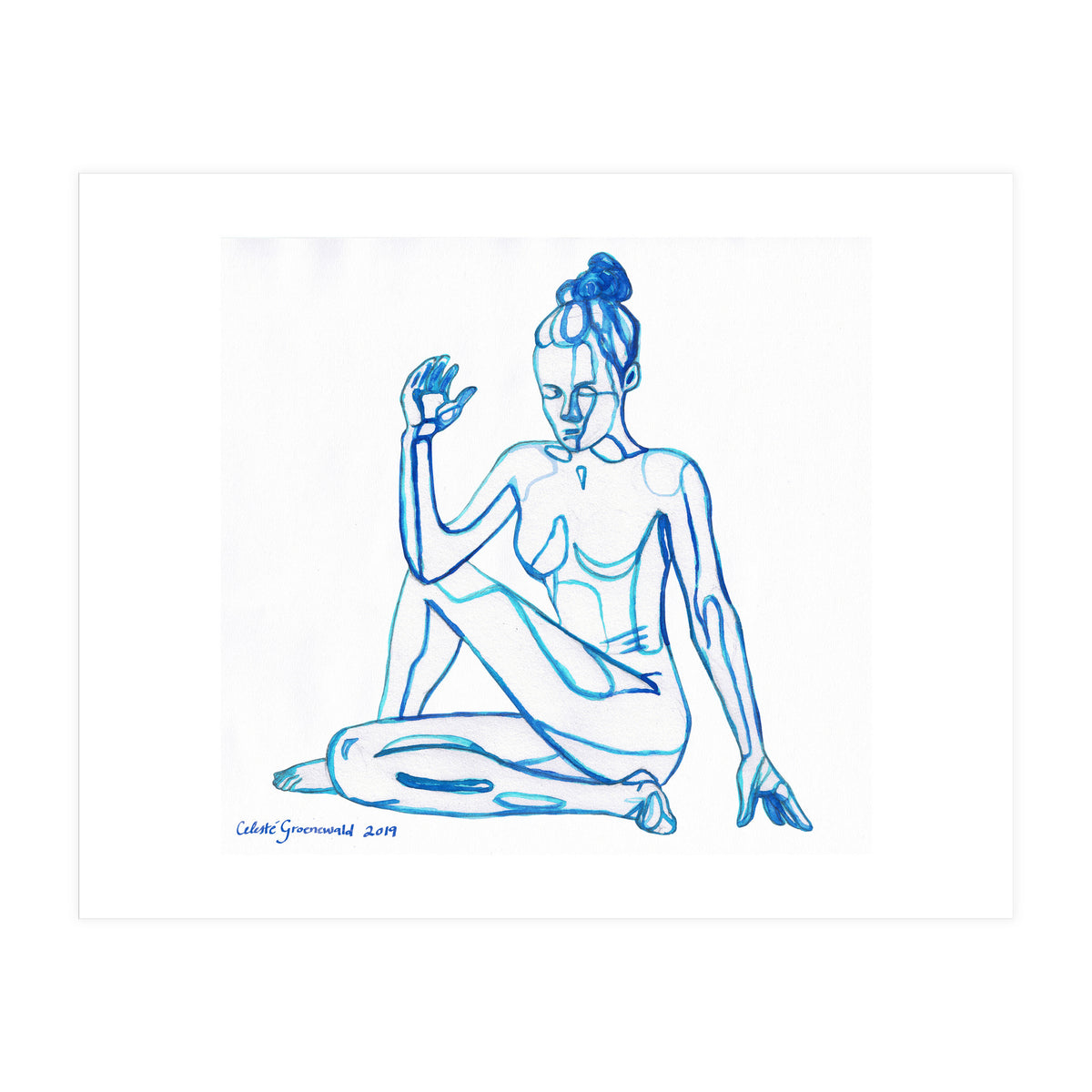 Ardha Matsyendrasana (Print Only)