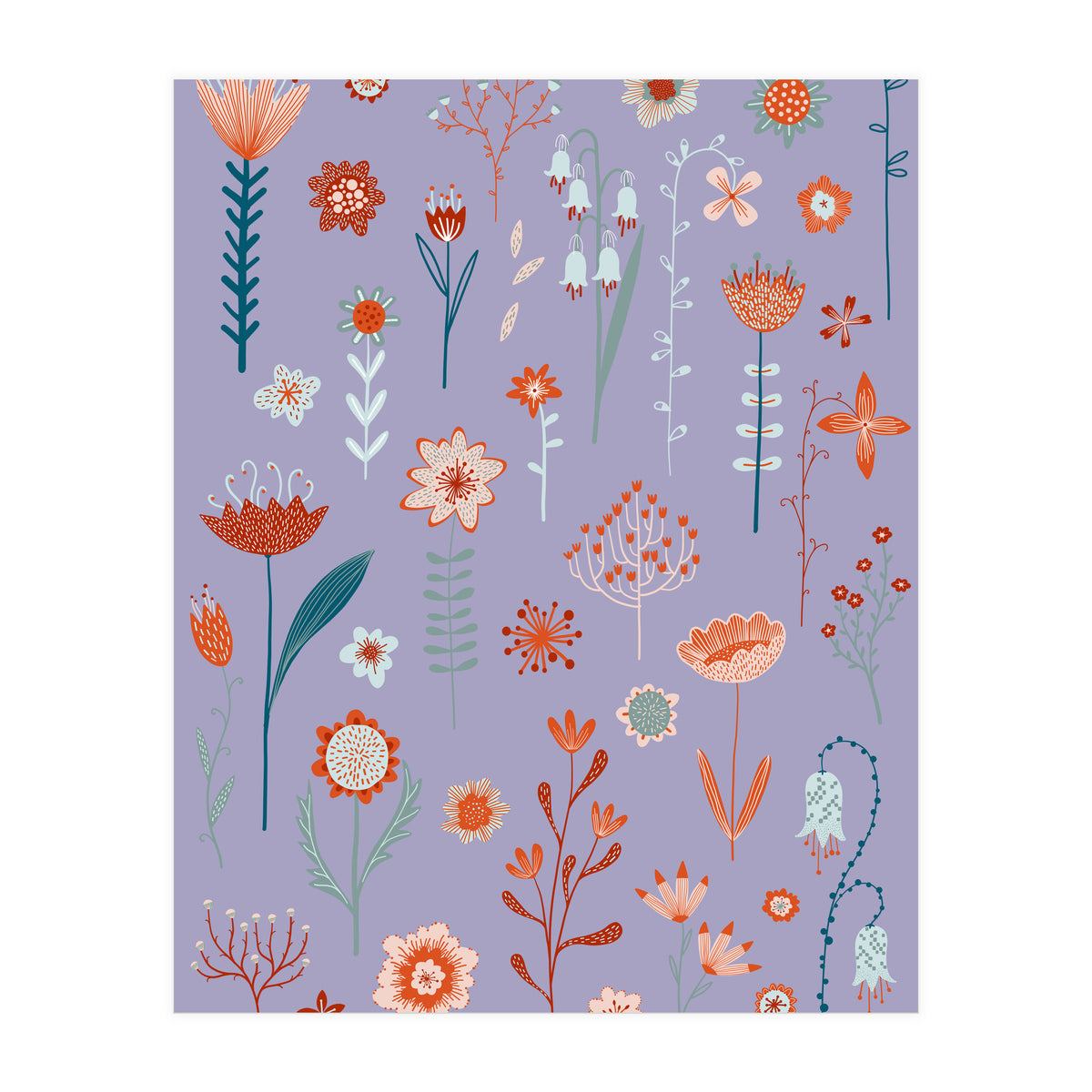 Flowers Of The Summer Purple (Print Only)