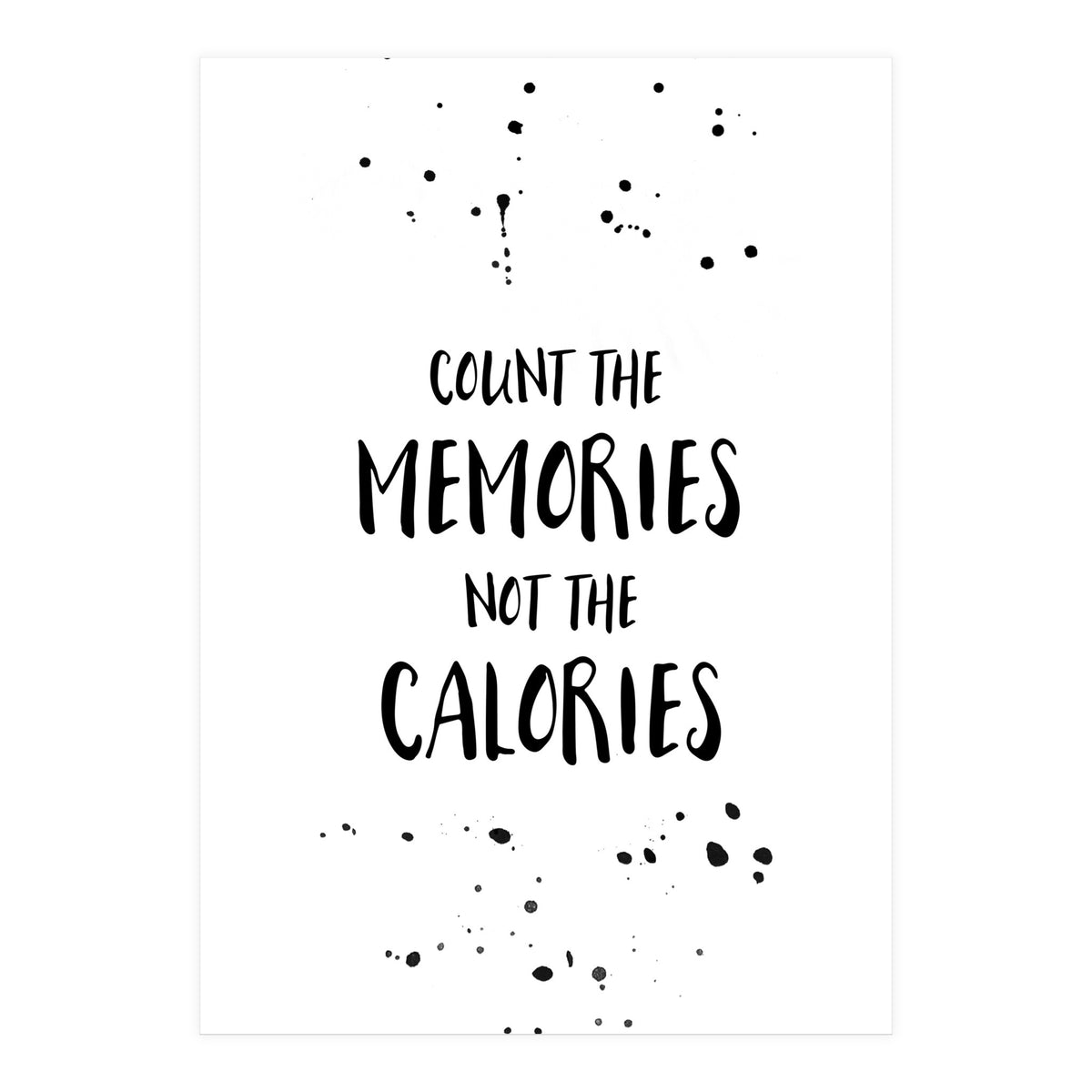 Text Art COUNT THE MEMORIES (Print Only)