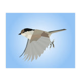 Willow Tit Bird Low Poly Art (Print Only) thumbnail