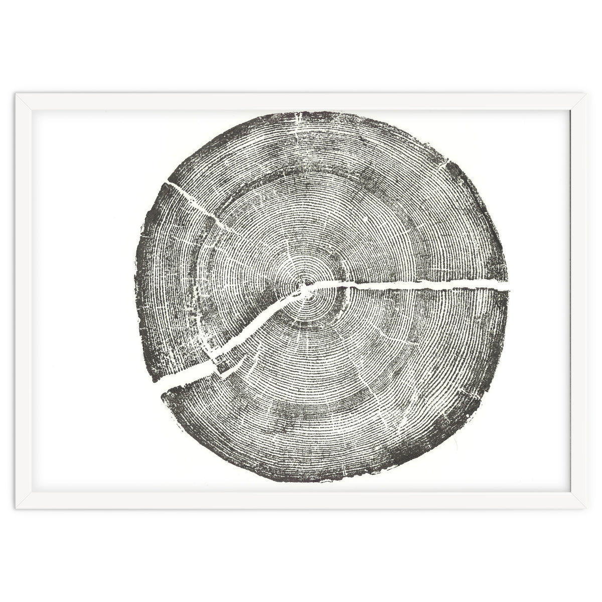 Rock Canyon, Tree Ring Print, Woodblock