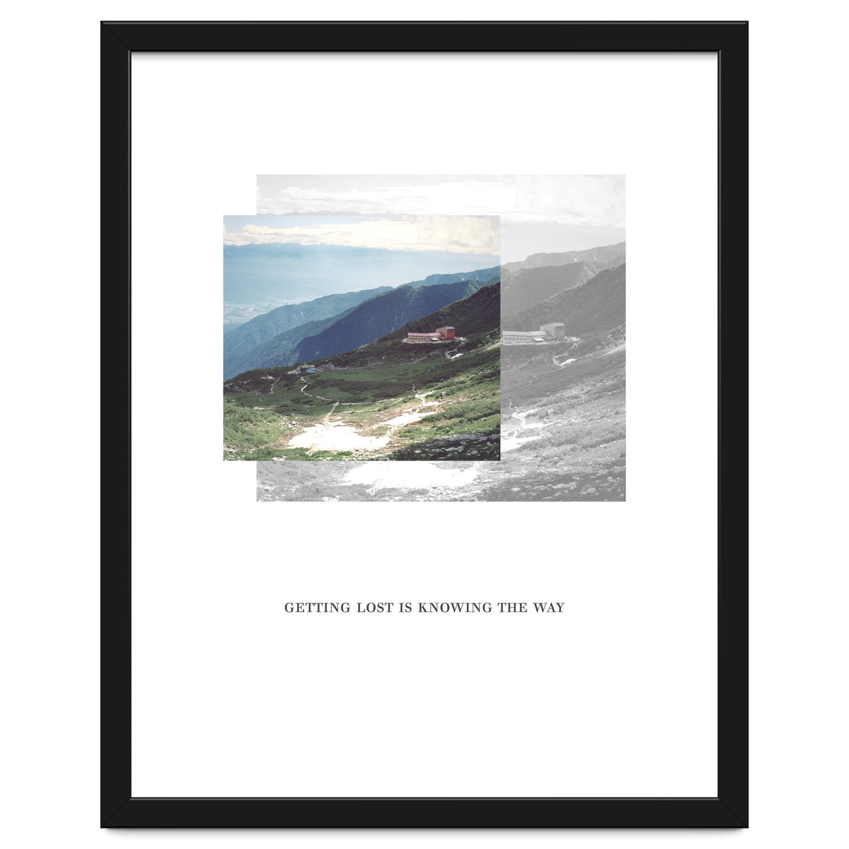 Getting lost is knowing the way