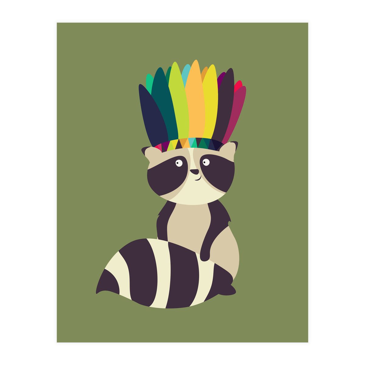 Indian Raccoon (Print Only)