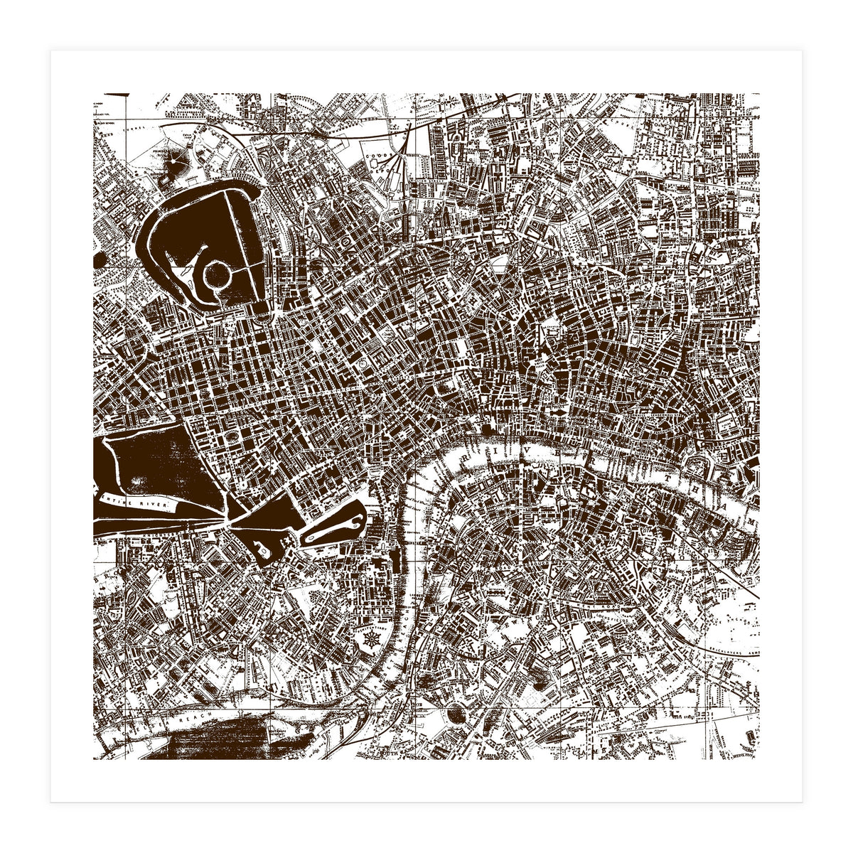 Old Town Map  (Print Only)