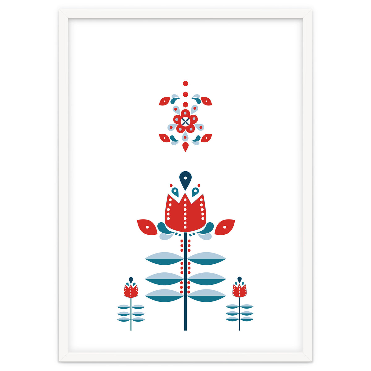 Scandinavian Folk Flowers