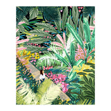 Bohemian Jungle, Tropical Botanical Nature Illustration, Forest Solo Travel Plants Painting (Print Only) thumbnail