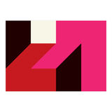 Geometric Shapes No. 62 - red, magenta & black (Print Only) thumbnail