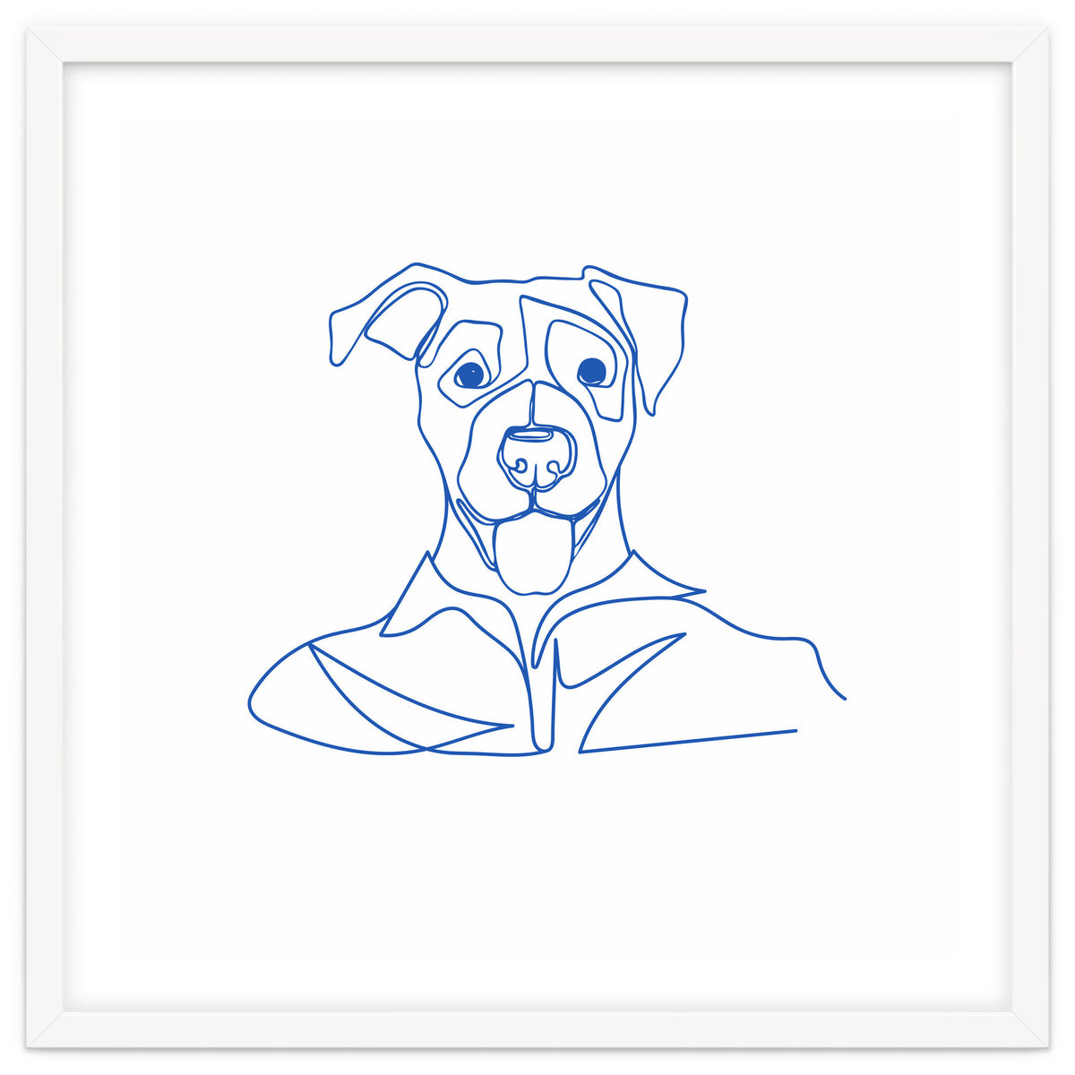 One Line Art Dog