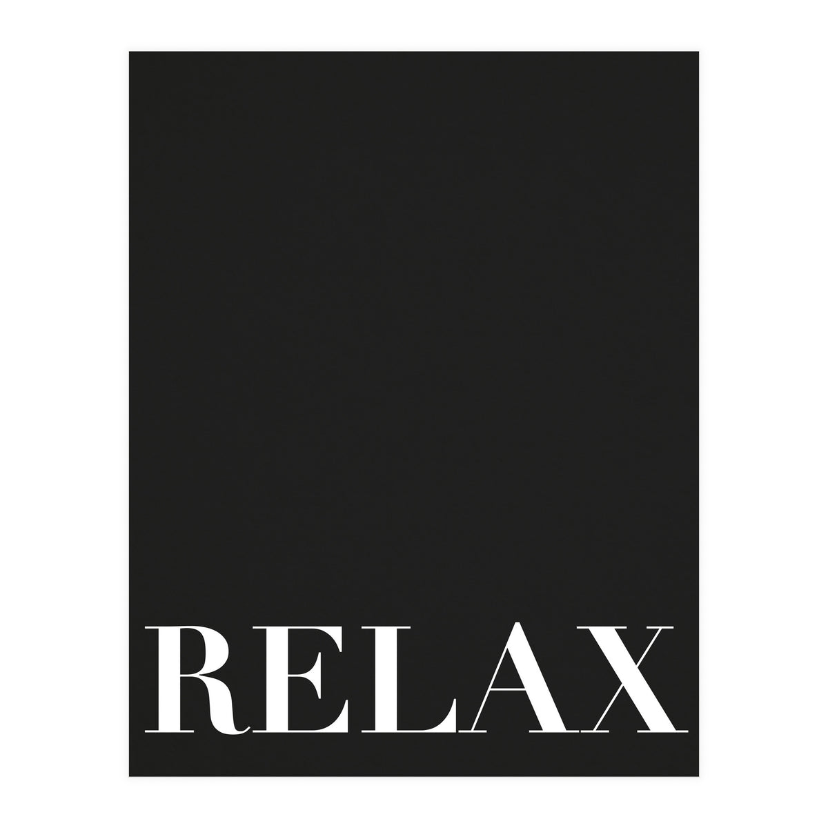Relax Black (Print Only)