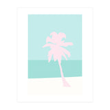 Minimal Palm Tree - Turquoise Coast (Print Only) thumbnail