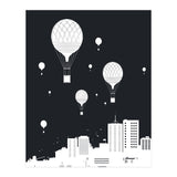 Balloons And The City (dark version) (Print Only) thumbnail
