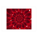 Abstract Modern Red Floral Design Art (Print Only) thumbnail