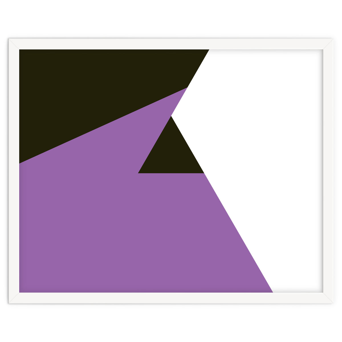 Geometric Shapes No. 80 - purple, black & white