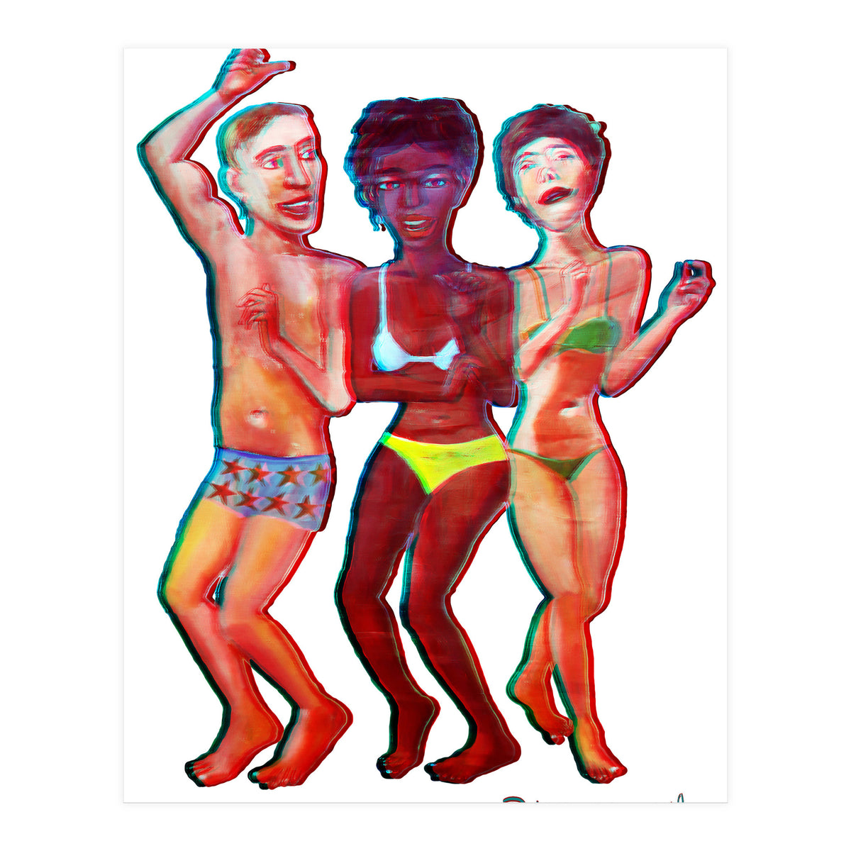 Beach Party 3d 4 (Print Only)