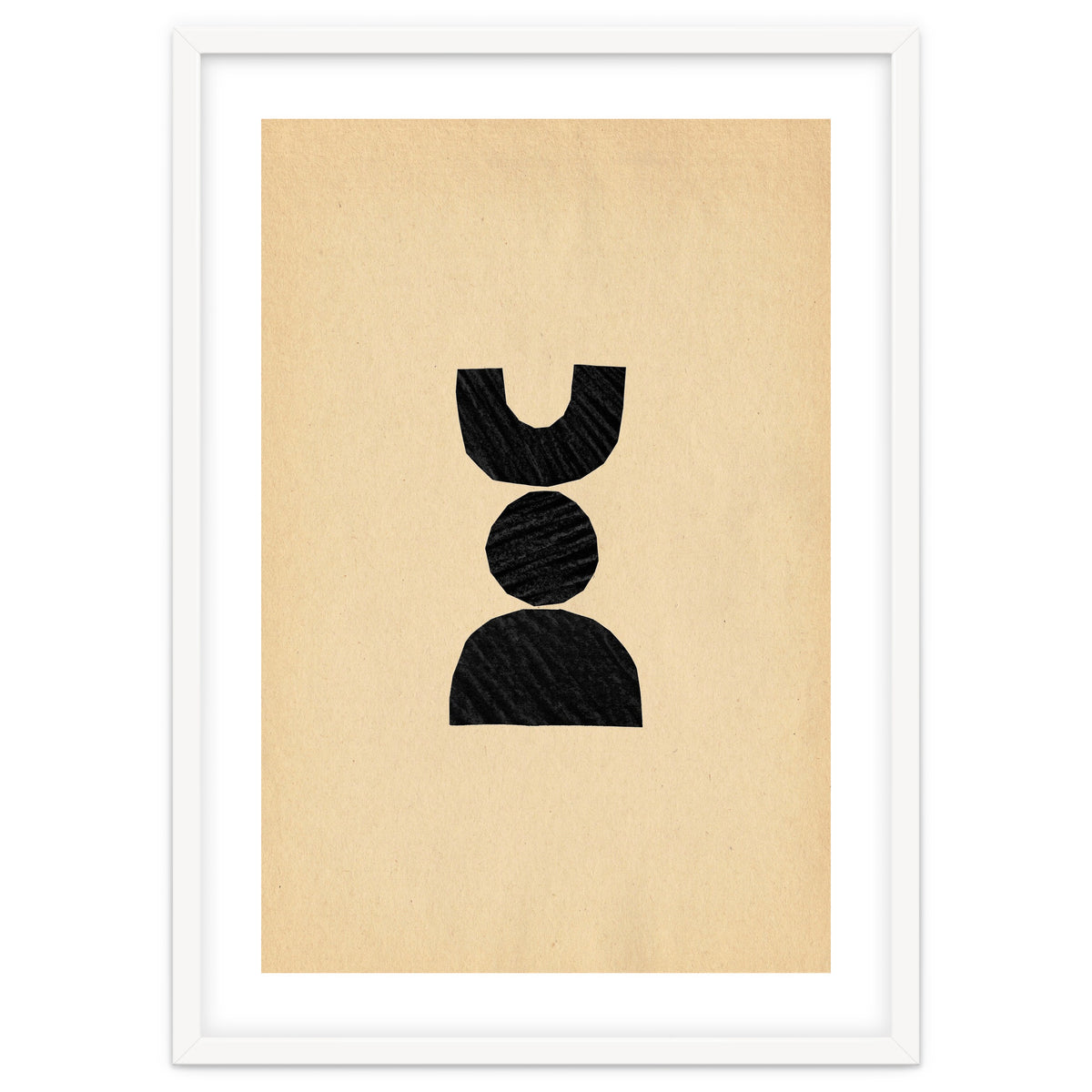 Abstract balancing shapes