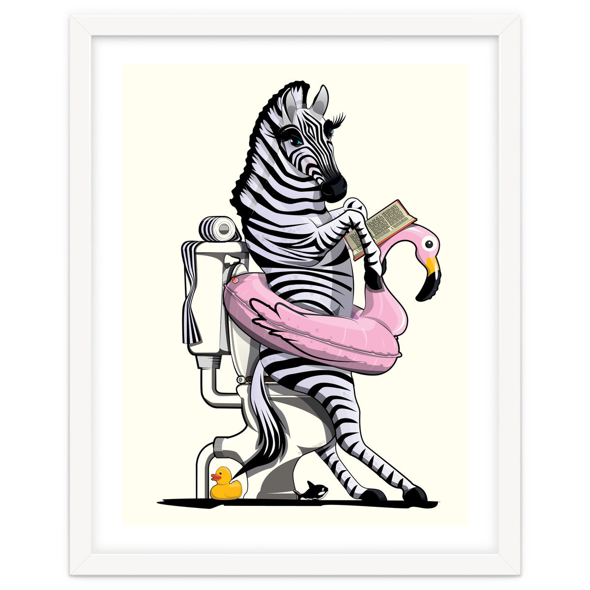Zebra on the Toilet, Funny Bathroom Humour
