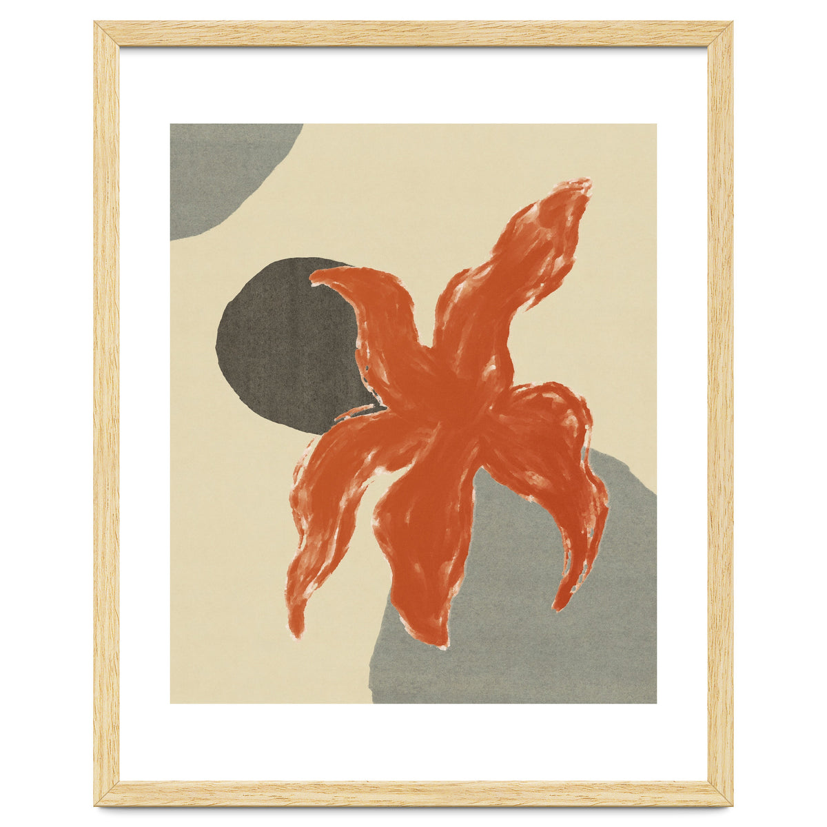 Wobbly Sea Star On Rocks \\ Abstract Composition