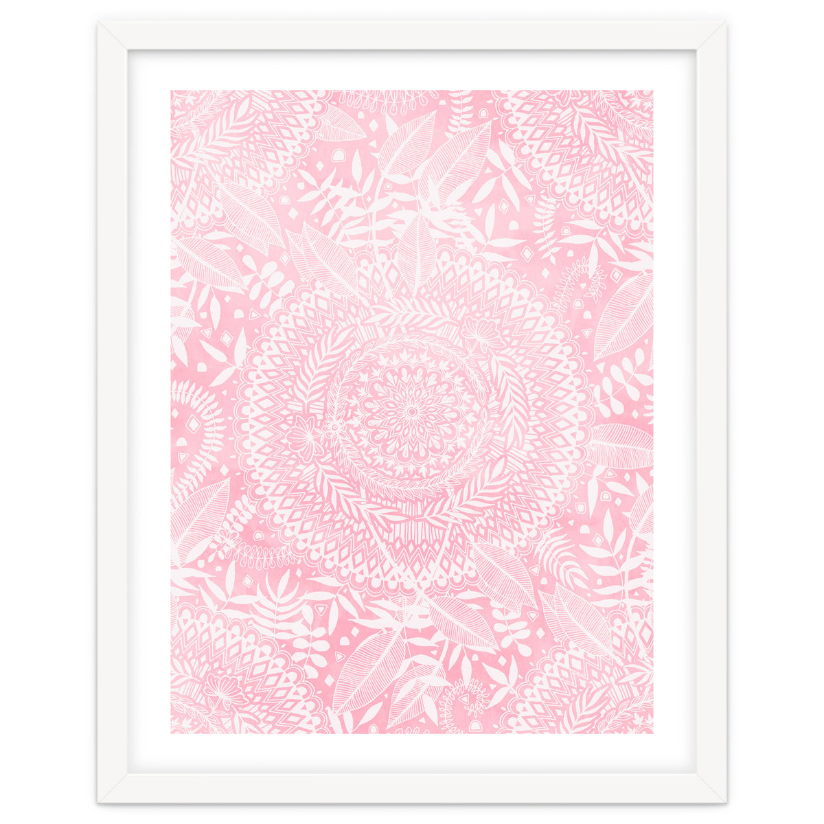 Medallion Pattern in Blush Pink