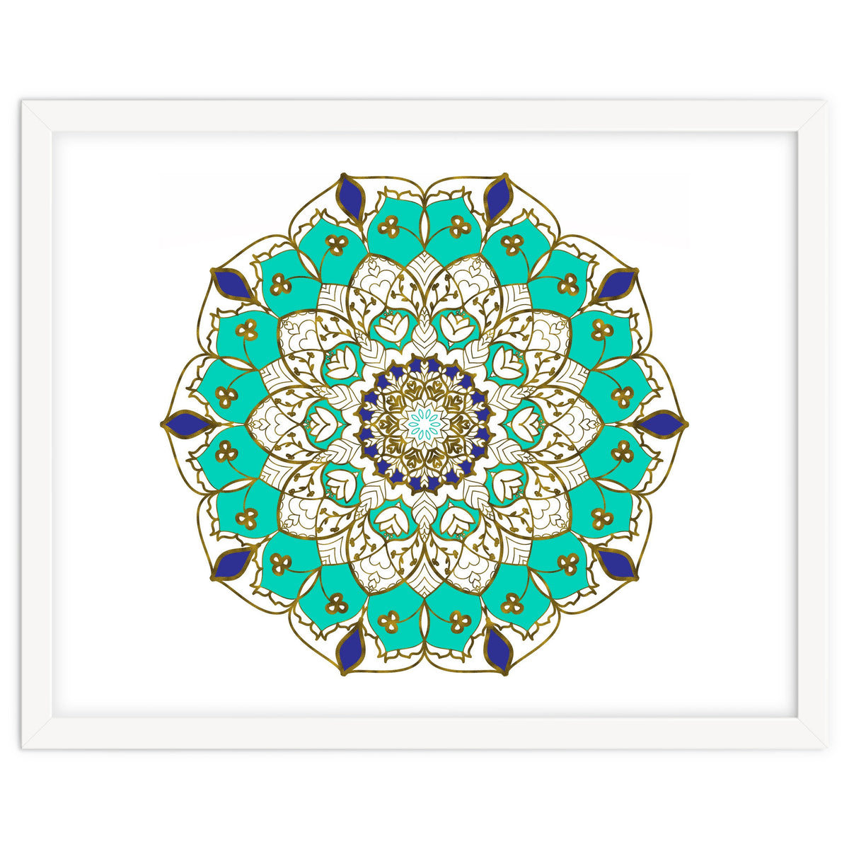 Blue and Gold Mandala