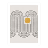 Mid-Century Modern No.22 - Woodblock Print (Print Only) thumbnail