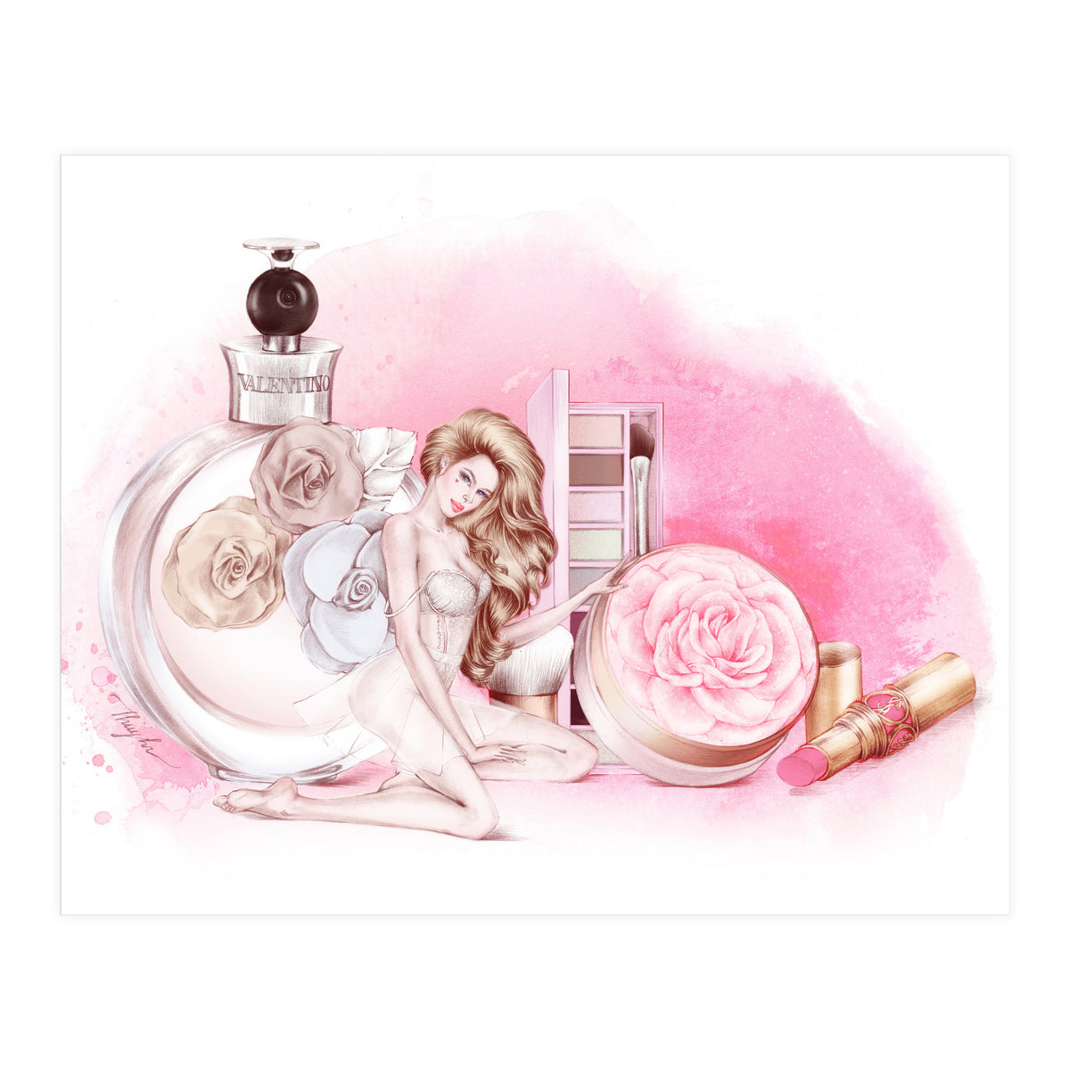 Touch Of Roses (Print Only)