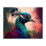 Peacock Bright Modern Painting (Print Only) thumbnail