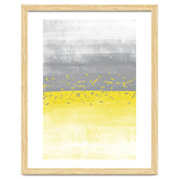 Abstract Painting No. 52 | Illuminating Yellow & Ultimate Grey