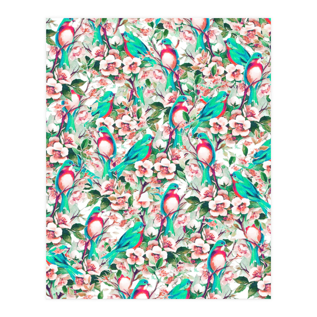 Birds & Flowers (Print Only)