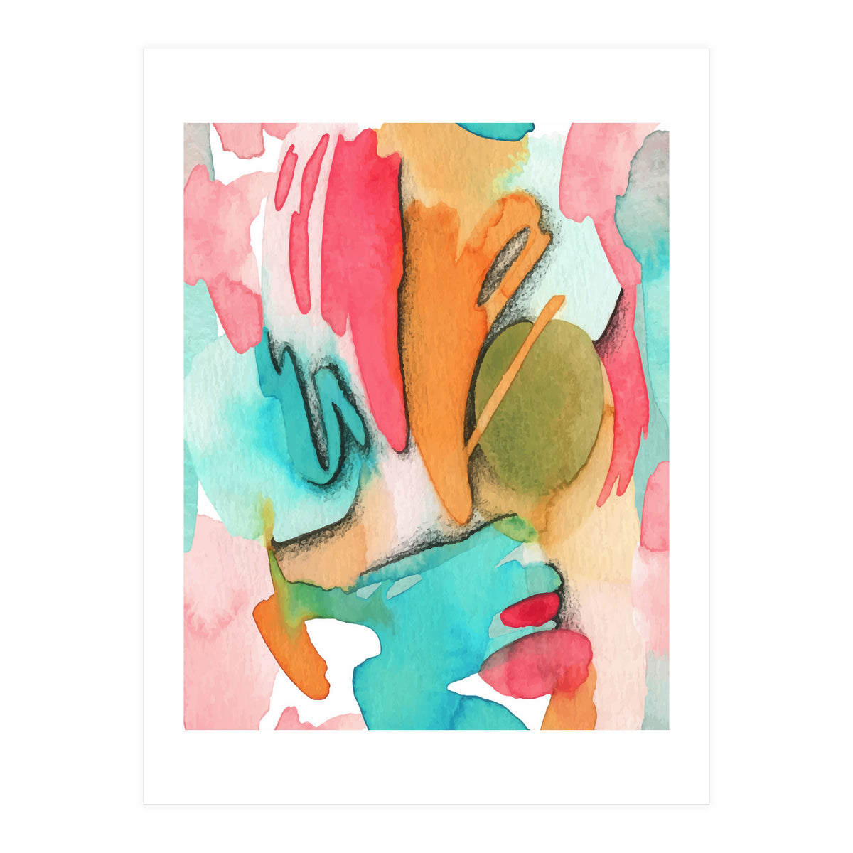 Abstract Watercolor Art (Print Only)
