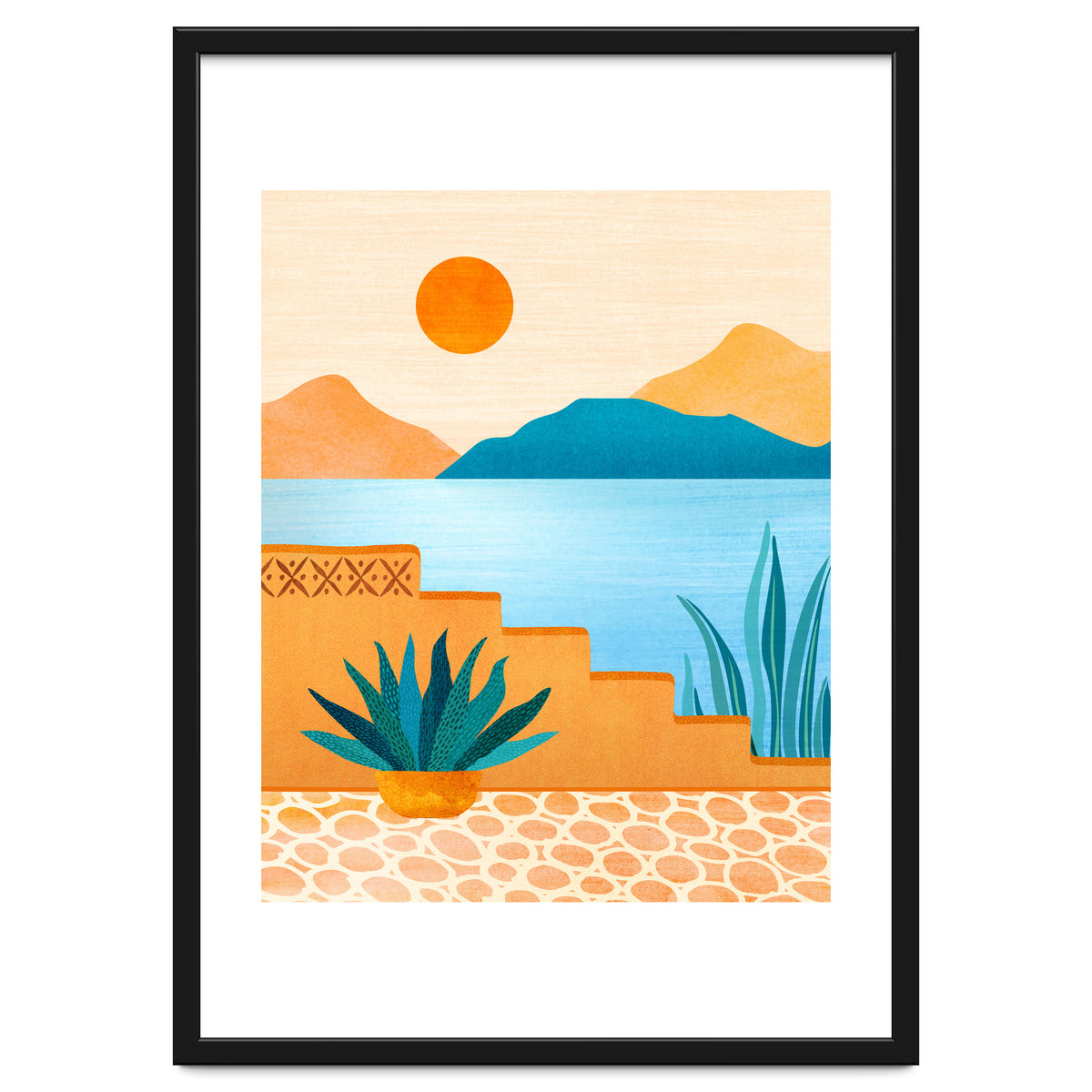 Baja Landscape Illustration