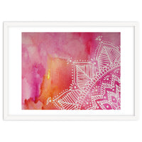 Abstract mandala tye-die - pink